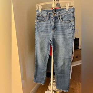 J. Crew High Rise Light Blue Straight Leg Jeans
